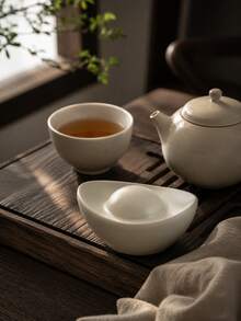 superFUNNYmarket 1件金色金條茶寵，陶瓷中國元寶造型，可滋養茶桌茶寵，茶壺蓋托，功夫茶配件，禪意家居裝飾，送給茶愛好者的禮物 - 多色 - 查看 1