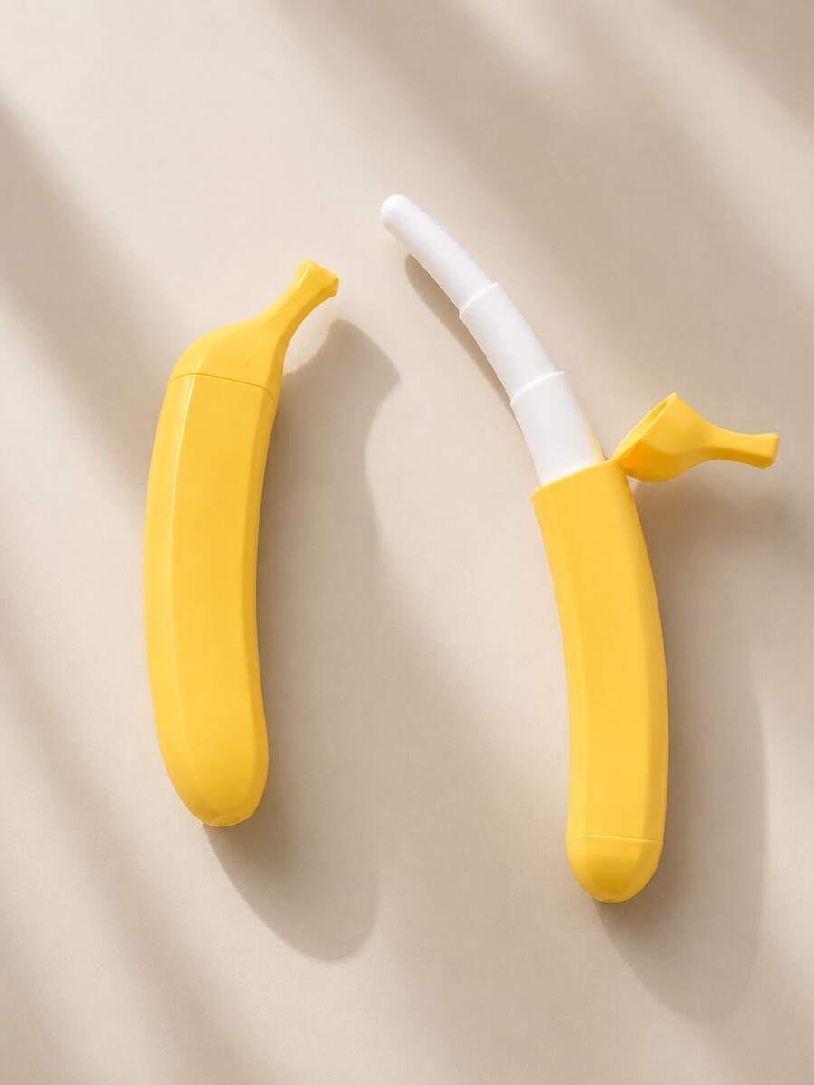 superFUNNYmarket 1pc 3D Printed Stretchable Banana Toy, Creative Stretchable Banana Stick, Suitable For Parties, Cosplay, Adult And Teen Fun Elastic Items, Excellent Gift Choice - multicolor - View 1