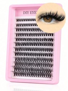 240pcsDIY Single Tufted False Eyelashes Naturally Fluffy Segmented Eyelashes From Grafting Eyelash. - Multicolor - View 2