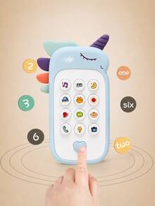 MINKOJA MINKOJA Baby Phone Toy With Music, Sound, Teething Rubber, Simulated Phone, Early Education Toy, Children's Gift - Multicolor - View 3