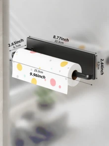 1 Punch-Free Wall-Mounted Kitchen Tissue Holder, Punch-Free Roll Paper Storage Rack, Kitchen Tissue Wrap Towel Storage Rack. - Multicolor - View 7