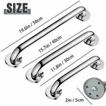 Stainless Steel Grab Bar Bathroom Handicap Shower Tub Handle Support Bathroom Accessories Bathroom Tools - silver - View 6