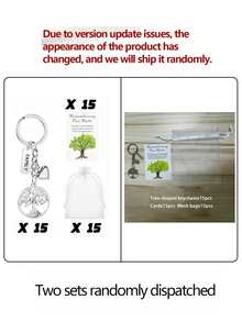 1 Piece Family Love Life Tree Alloy Keychain Pendant, Thanksgiving Party Favor Gift Set, Ideal For All Holiday Presents - multicolor - View 13