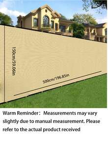 Opaque Privacy Screen Fabric, Sun Shade Sail, Outdoor Fence Screen Fabric, Fence Screen Fabric, Sun Canopy, UV-Resistant Sun Shade Cloth, Suitable For Porch, Patio, Backyard, Privacy Screen Fabric (Gray, Black, Beige) - Multicolor - View 12