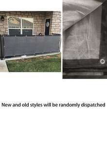 Opaque Privacy Screen Fabric, Sun Shade Sail, Outdoor Fence Screen Fabric, Fence Screen Fabric, Sun Canopy, UV-Resistant Sun Shade Cloth, Suitable For Porch, Patio, Backyard, Privacy Screen Fabric (Gray, Black, Beige) - Multicolor - View 4