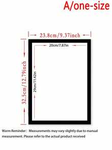 1 SET A4 Magnetic Plastic Photo Frames - black - View 4