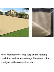 Opaque Privacy Screen Fabric, Sun Shade Sail, Outdoor Fence Screen Fabric, Fence Screen Fabric, Sun Canopy, UV-Resistant Sun Shade Cloth, Suitable For Porch, Patio, Backyard, Privacy Screen Fabric (Gray, Black, Beige) - Multicolor - View 5
