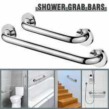 Stainless Steel Grab Bar Bathroom Handicap Shower Tub Handle Support Bathroom Accessories Bathroom Tools - silver - View 5