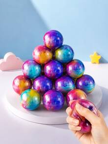 MINKOJA Galaxy Slime 行星派對禮品包，兒童玩具，彈性不黏手，適合男孩女孩，可拉伸史萊姆套組，適用於教室獎勵、聖誕襪填充物、派對用品、生日禮物（隨機顏色）（隨機顏色盒裝） - 彩色 - 查看 1