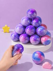 MINKOJA Galaxy Slime 星球派對禮品包，兒童玩具，彈性不黏手，適合男孩女孩，可拉伸史萊姆套組，適用於教室獎勵、聖誕襪填充物、派對用品、生日禮物（隨機顏色）（隨機顏色盒裝） - 01 - 查看 2
