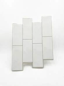 20 Pcs Waterproof Brick Textured 3D Wall Panels, DIY Tile Stickers, Removable Self-Adhesive Wall Tiles For Kitchen Bathroom Backsplash And Holiday Decor - View 13