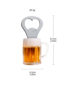 1個創意啤酒瓶開瓶器 隨機造型設計 耐用金屬鑰匙圈 多功能酒吧工具 男士趣味禮物 家用廚房派對用品 節慶配件 - 彩色 - 查看 6