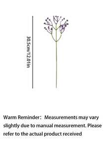 80pcs Starry Sky Artificial Flowers, Fresh And Romantic Fake Flower Bouquet, Made Of Fade-Resistant Plastic Material, Suitable For Home And Outdoor Garden Decor, Wedding, Hotel Lobby, Party, Birthday Atmosphere Decor - Purple - View 3