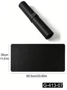 Waterproof And Durable Nail Art Table Mat, Made Of Waterproof And Soft PU Leather, Designed For Studio Tabletops And Foldable Nail Art Armrests. Ideal For Nail Artists In Salons And For Home Use. - Classic Black - View 7