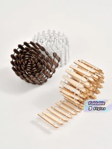 1pc Mini Wooden Fence, Suitable For Fairy Garden, Micro Landscape, Flower Pots, Decorative Piece, Size: 35.4 Inches * 2 Inches, Suitable For Fairy Garden, Micro Landscape, Flower Pots, Decorative Piece, Size: 35.4 Inches * 2 Inches, - multicolor - View 1