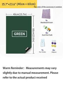 JILLYJOLLY 1pc Magnetic Dry Erase Chalkboard Contact Paper Roll Self Adhesive Chalk Paper Removable Blackboard Wall Sticker, 40*60cm/15.7*23.6in, Graffiti Sticker, Use For Office/Teaching,School Supplies,Back To School - multicolor - View 10
