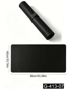 Waterproof And Durable Nail Art Table Mat, Made Of Waterproof And Soft PU Leather, Designed For Studio Tabletops And Foldable Nail Art Armrests. Ideal For Nail Artists In Salons And For Home Use. - Classic Black - View 14