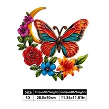 1Pc Moon Phase Butterfly Metal Wall Art, Boho Decor For Indoor, Outdoor, Home & Garden, Easy To Install, Ideal Holiday Gift - Moon Phase Butterfly - View 16