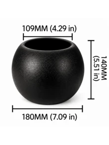 優雅圓形白色防水塑料花盆，適合地面擺放。適用於室內與室外，可種植多肉植物、虎尾蘭、黃金葛、蕨類及各種花卉。客廳與辦公室的精美裝飾。 - 多色 - 查看 10