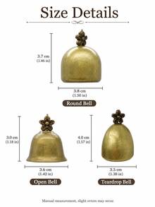 Cirelle 1Pc Vintage Animal-Shaped Metal Door Bell, Elephant/Owl Iron Wind Chime Wall Hanging, Rustic Decorative Ringing Bell For Front Door, Entryway, Garden, Patio, Porch, Farmhouse Home Decor, Housewarming, Birthday & Holiday Gift - Multicolor - View 4