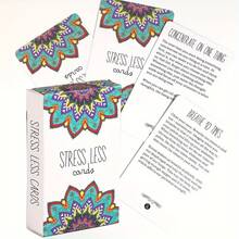 MINKOJA Stress Less Cards - 50 Mindfulness & Meditation Exercises - Helps Relieve Stress And Anxiety - The Original Deck Board Games, Games, Card Games, Games, Board Games, Card Games, Games, Board Games, Card Games,Games,Board Games,Card Games - Multicolor - View 3