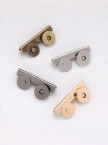 8 PCS Magnetic Seamless Closure Gold 4 Colors Snap Fasteners Set For Handbags Clothes DIY Craft Projects Durable Clasps Purse Accessories - A - View 6