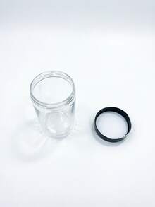 24 Pack Plastic Jars With Lids -Clear Round Cosmetic Containers For Lotion, Cream, Ointment, Body Butter, Makeup, Rhinestones, Samples, Travel Storage - Black - View 10