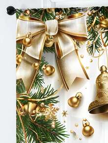 1pc Christmas Holiday Decoration Gorgeous Style Christmas Decoration Tulle Curtain - Multicolor - View 2