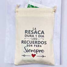 10pcs Beige Spanish Wedding Party Hangover Drawstring Bags, Suitable For Party Recovery Items Packaging - Beige - View 6