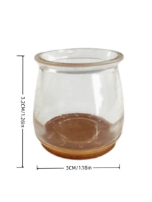 20入透明矽膠椅腳套，附毛氈內襯，防滑靜音，多尺寸適用居家與飯店，理想節日禮物 - 多色 - 查看 9
