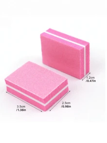 20PCS Mini Sponge Nail File Block Double Sided Sandpaper Emery Board For Manicure Pedicure Nail Buffer Polishing Shaping Tool For Natural Acrylic Nails Salon Home Use Bulk Pack Grit - Multicolor - View 4