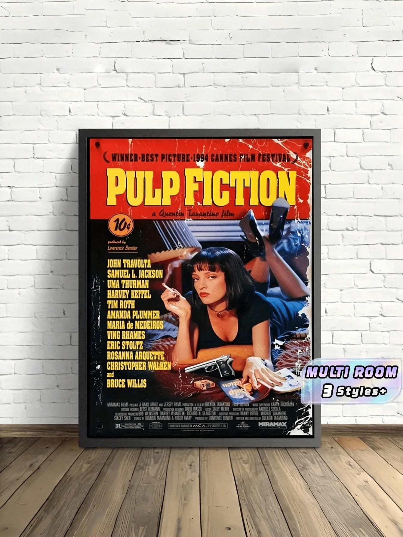 1PC Unframed Retro Canvas Vintage Movie Characters Art Print Wall Decor Poster For Bedroom Office Living Room Dorm Cafe Bar Birthday Graduation Gift Home Decor Wall Art - multicolor - View 1