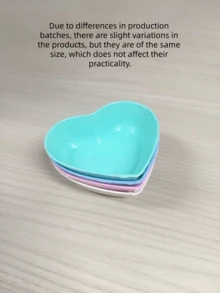 Heart Shaped Mini Sauce Plate - Dip Plate, Perfect For Sushi, Condiments, And Snacks, Plastic, Seasoning Plate, Cheese Sauce Cup, Fruit Snack Bowl, Creative Tomato Sauce Soak, Appetizer Plate, Kitchen Essential - Multicolor - View 8