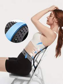 1PC 4 Level Adjustable Back Stretcher Posture Corrector Ergonomic Lumbar Support With Massage Function Grip For Upper Lower Back Office Car Home Use Posture Support Back Relax - 4-Stage adjustment - View 8