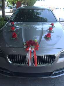 1PC Wedding Car Hood Flower Decoration Vehicle Bouquet Party Decor For Mirror Seat Belt Romantic Atmosphere Indoor Home Decoration - Multiple Styles - View 4