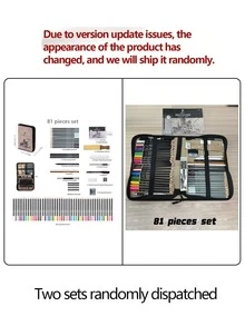 Four Options Of Sketch Pencil Sets With 39/57/81/105 Pieces Are Available. This Professional Charcoal Art Set Is Perfect For Sketching And Figure Drawing. It Comes With A Portable Canvas Storage Bag And Is Cost-Effective. - Sets - View 21