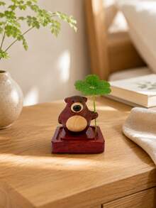 superFUNNYmarket 1pc Creative 3D Four Leaf Clover Bear Diffuser Wood, Aroma Ornament, Perfect Gift For Festival & Home Decoration - multicolor - View 1