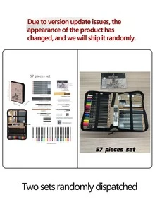 Four Options Of Sketch Pencil Sets With 39/57/81/105 Pieces Are Available. This Professional Charcoal Art Set Is Perfect For Sketching And Figure Drawing. It Comes With A Portable Canvas Storage Bag And Is Cost-Effective. - Sets - View 16