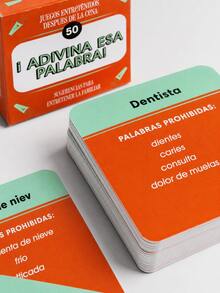 MINKOJA Premium Spanish Edition Word Association Deck - Interactive Tabletop Leisure Activity For Summer Gatherings & 4th Of July Parties - Multicolor - View 3