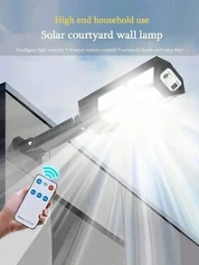 أضواء شمسية خارجية، أضواء جدارية LED مقاومة للماء، إضاءة بحساس الحركة للحديقة والممر والفناء - PP-902T - مشاهدة 2