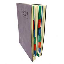1pc 2027 Self-Discipline Planner - 320 Pages High-Quality Faux Leather Cover, Multi-Color Design, Monthly & Weekly Layout, Compact Portable Size, Suitable For Time Management & Goal Tracking (Adult), Challenge Yourself - Multicolor - View 6