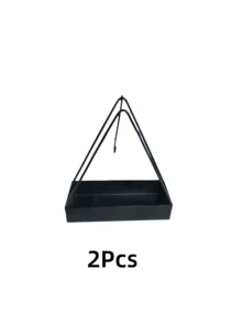 2pcs Stainless Steel Mosquito Coil Box, Ash Tray, Flame Resistant And Scalding Protective, Outdoor And Household Incense Burner Stand With Lid (Can Be Wall-Mounted Using Hooks To Prevent It From Being Kicked Over) - Multicolor - View 9