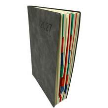 1pc 2027 Self-Discipline Planner - 320 Pages High-Quality Faux Leather Cover, Multi-Color Design, Monthly & Weekly Layout, Compact Portable Size, Suitable For Time Management & Goal Tracking (Adult), Challenge Yourself - Multicolor - View 7