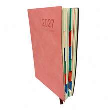 1pc 2027 Self-Discipline Planner - 320 Pages High-Quality Faux Leather Cover, Multi-Color Design, Monthly & Weekly Layout, Compact Portable Size, Suitable For Time Management & Goal Tracking (Adult), Challenge Yourself - Multicolor - View 9