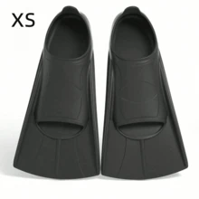 1pc Swim Training Fins Comfortable Silicone Lap Swimming Short Blade Floating Flippers With Mesh Bag For Men Women Build Leg Strength, Beach Essentials, Beach Accessories, Pool Float - Black - View 8