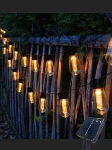 1PC 5M10LED/8M20LED Outdoor Waterproof Solar LED Papaya Light String, With Eight Lighting Modes, Suitable For Parties, Camping, Gatherings, Houses, And Path Decoration - Papaya lamp (lithium battery) - View 3