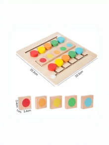MINKOJA Wooden Color Matching Movement Game, Color Recognition Interactive Toy For Boys And Girls Ages 3+, Parent-Child Interactive Game - Multicolor - View 3