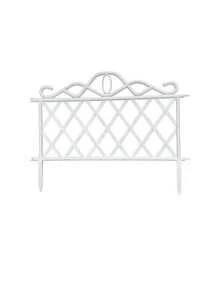 10 Plastic Decorative Garden Boundary Fence, Removable Outdoor Patio Plant Fence, Lawn Edge Barrier - Weatherproof Outdoor Privacy Screen Suitable For Lawns, Flower Beds, And Patios. Sturdy Construction, - White - View 11