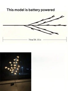 1PC Artificial Tree Branch Lamp, Soft & Flexible Willow Branch Design, USB Powered, 8 Lighting Modes, Suitable For Indoor Living Room & Bedroom Decor, Atmosphere Lighting, Party, Birthday, Christmas Decoration - Multicolor - View 15