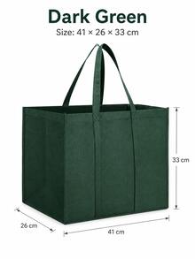 1/3/5Pcs Large Foldable Reusable Non-Woven Shopping Storage Bags, Multi-Purpose Totes For Travel Camping Grocery Kitchen, Harvest Halloween Day Of The Dead Gift Bag Kitchen Accessories - Multicolor - View 2